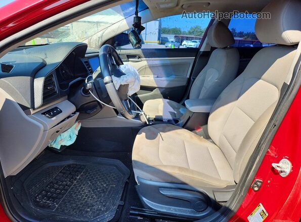 KMHD84LF3LU015781 2020 HYUNDAI ELANTRA Red Front interior view