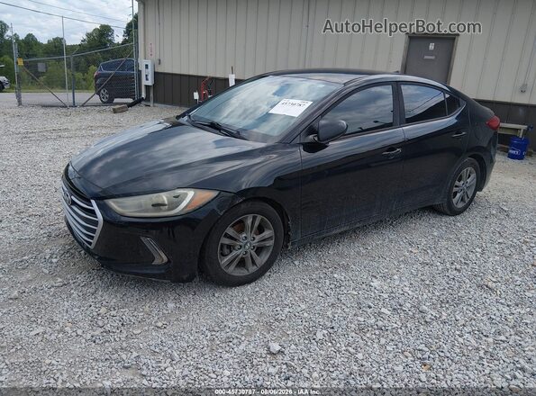 KMHD84LF4HU103939 2017 HYUNDAI ELANTRA Black Przód lewy