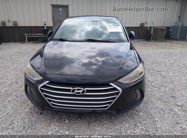 KMHD84LF4HU103939 2017 HYUNDAI ELANTRA Black Widok zestawu wskaźników