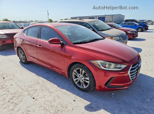 KMHD84LF4HU145043 2017 HYUNDAI ELANTRA Красный Передняя правая четверть