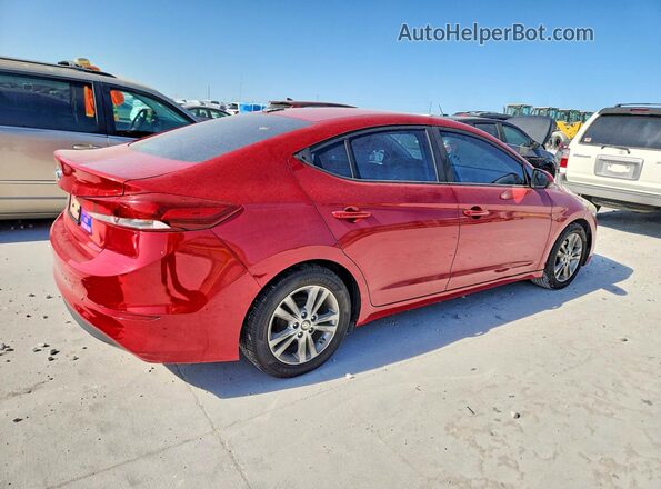 KMHD84LF4HU145043 2017 HYUNDAI ELANTRA Красный Задняя правая четверть