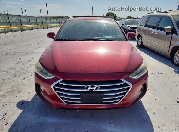 KMHD84LF4HU145043 2017 HYUNDAI ELANTRA Красный Вид спереди