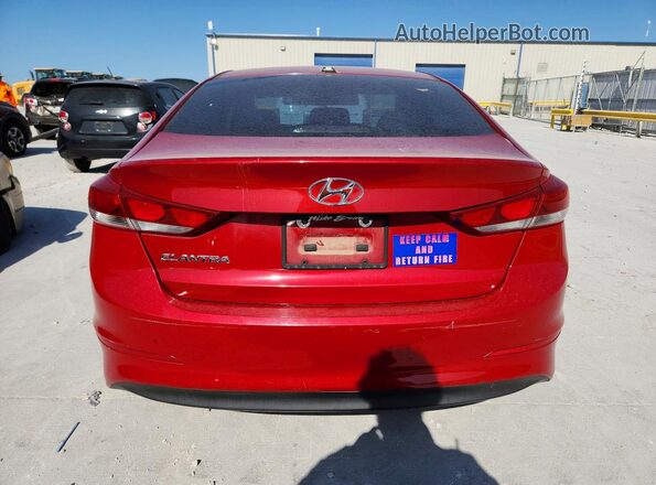 KMHD84LF4HU145043 2017 HYUNDAI ELANTRA Красный Вид сзади