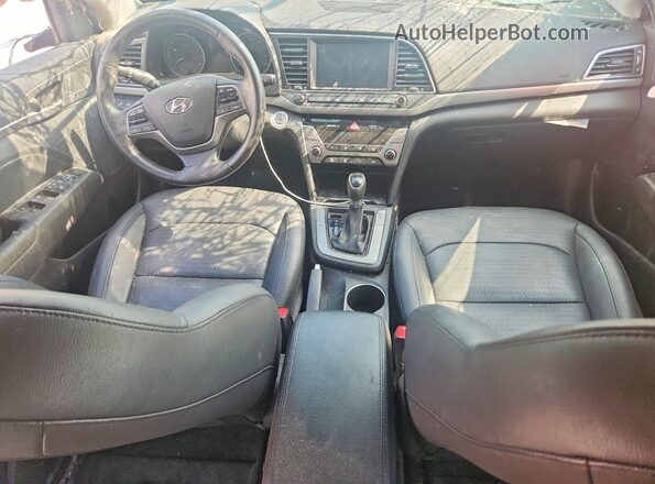 KMHD84LF4HU210389 2017 HYUNDAI ELANTRA Red წინა პანელის ხედი