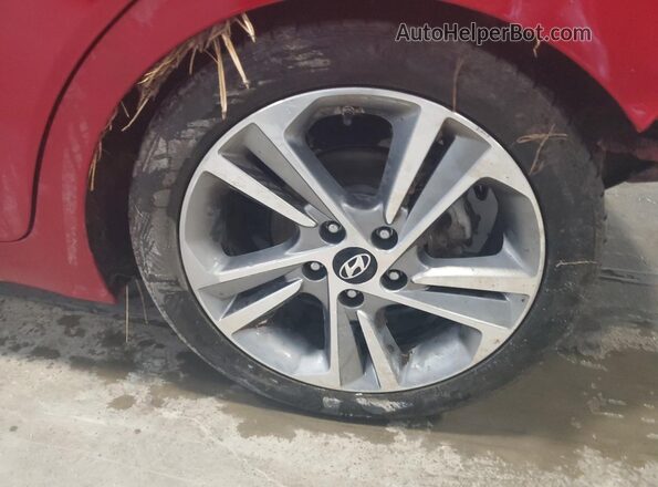 KMHD84LF4HU210389 2017 HYUNDAI ELANTRA Red 