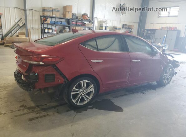 KMHD84LF4HU210389 2017 HYUNDAI ELANTRA Red 