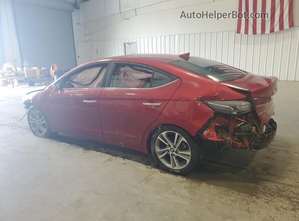 KMHD84LF4HU210389 2017 HYUNDAI ELANTRA Red 