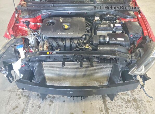 KMHD84LF4HU210389 2017 HYUNDAI ELANTRA Red უკანა სალონის ხედი