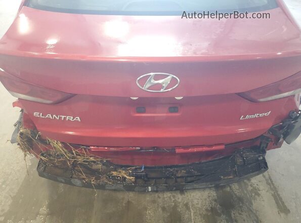 KMHD84LF4HU210389 2017 HYUNDAI ELANTRA Red 