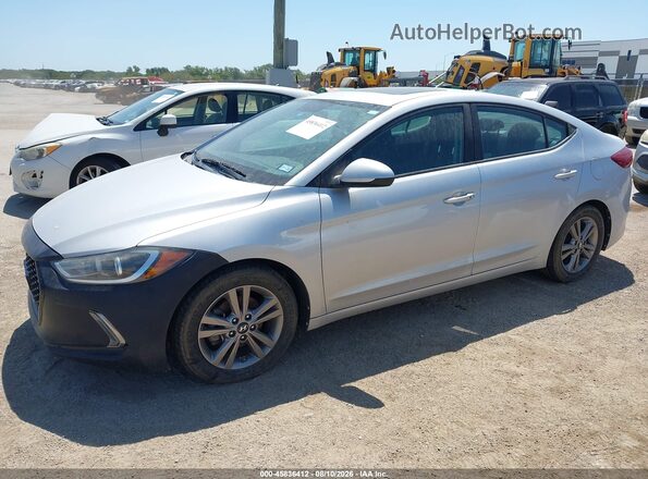 KMHD84LF4HU240816 2017 HYUNDAI ELANTRA Silver Առջևի ձախ երեք քառորդ տեսարան