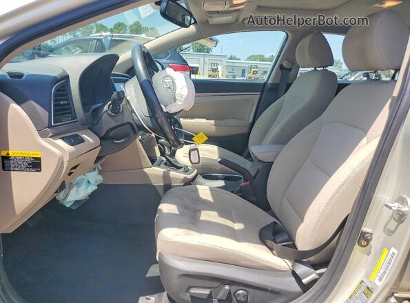 KMHD84LF4HU271984 2017 HYUNDAI ELANTRA Beige Widok wnętrza z przodu