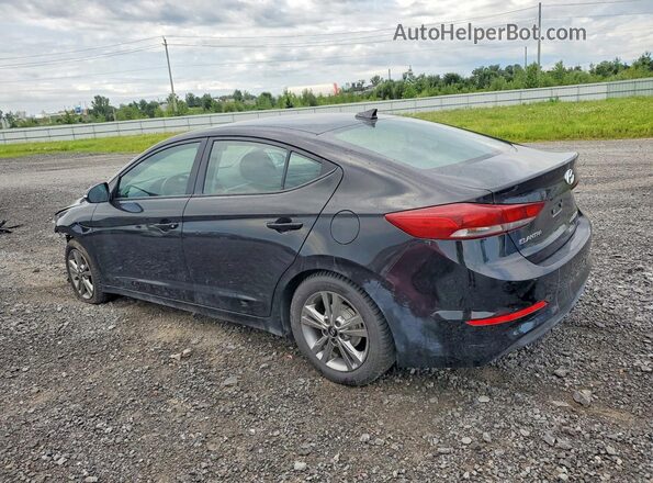 KMHD84LF4HU289899 2017 HYUNDAI ELANTRA Black Tył lewy