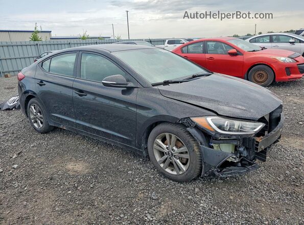 KMHD84LF4HU289899 2017 HYUNDAI ELANTRA Black Przód prawy