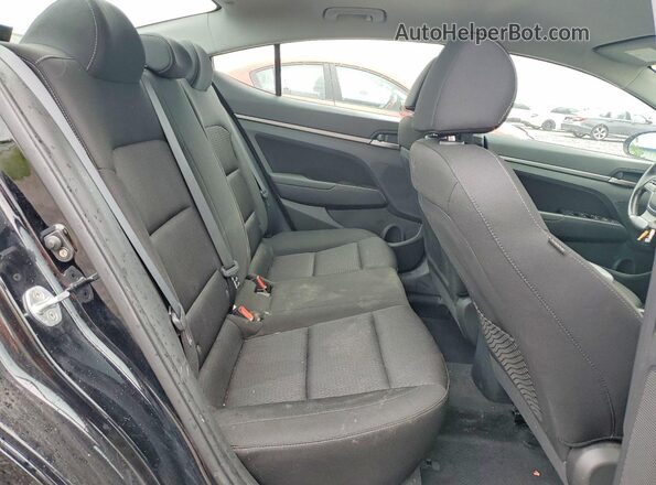 KMHD84LF4HU289899 2017 HYUNDAI ELANTRA Black Widok tylnych siedzeń