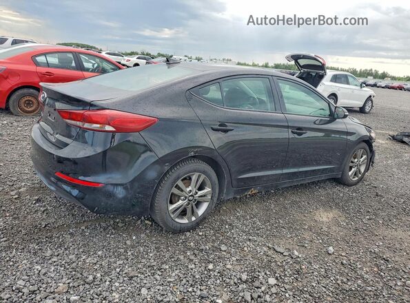 KMHD84LF4HU289899 2017 HYUNDAI ELANTRA Black Tył prawy