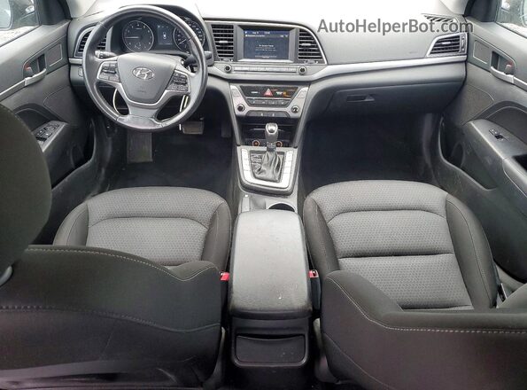 KMHD84LF4HU289899 2017 HYUNDAI ELANTRA Black Widok deski rozdzielczej
