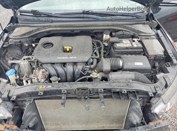 KMHD84LF4HU289899 2017 HYUNDAI ELANTRA Black Widok wnętrza z tyłu