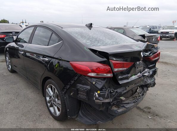 KMHD84LF4HU339913 2017 HYUNDAI ELANTRA Черный Задняя левая четверть