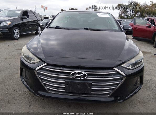 KMHD84LF4HU339913 2017 HYUNDAI ELANTRA Черный Вид щитка приборов