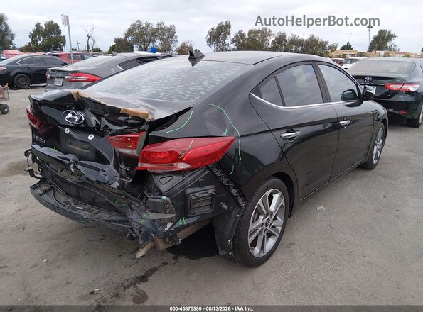 KMHD84LF4HU339913 2017 HYUNDAI ELANTRA Черный Задняя правая четверть