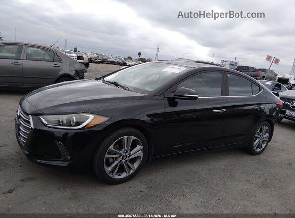 KMHD84LF4HU339913 2017 HYUNDAI ELANTRA Черный Панорамный вид салона 360°