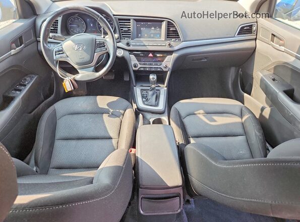KMHD84LF4HU361832 2017 HYUNDAI ELANTRA Blue წინა პანელის ხედი