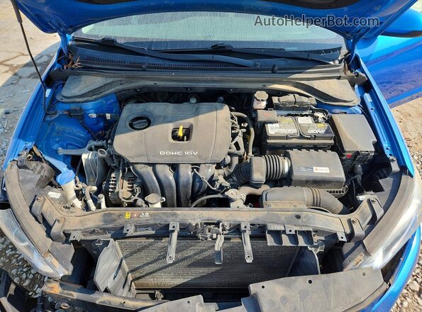 KMHD84LF4HU361832 2017 HYUNDAI ELANTRA Blue უკანა სალონის ხედი
