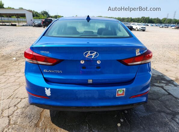 KMHD84LF4HU361832 2017 HYUNDAI ELANTRA Blue უკანა ხედი