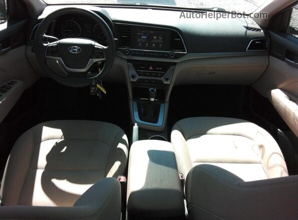 KMHD84LF4HU370143 2017 HYUNDAI ELANTRA Gold Widok deski rozdzielczej