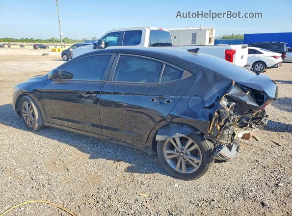 KMHD84LF4HU381286 2017 HYUNDAI ELANTRA Black Հետևի ձախ