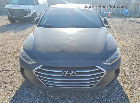 KMHD84LF4HU381286 2017 HYUNDAI ELANTRA Black Դիմացի տեսք