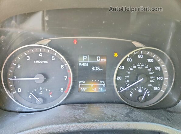 KMHD84LF4HU381286 2017 HYUNDAI ELANTRA Black Սարքավորումների վահանակի տեսք