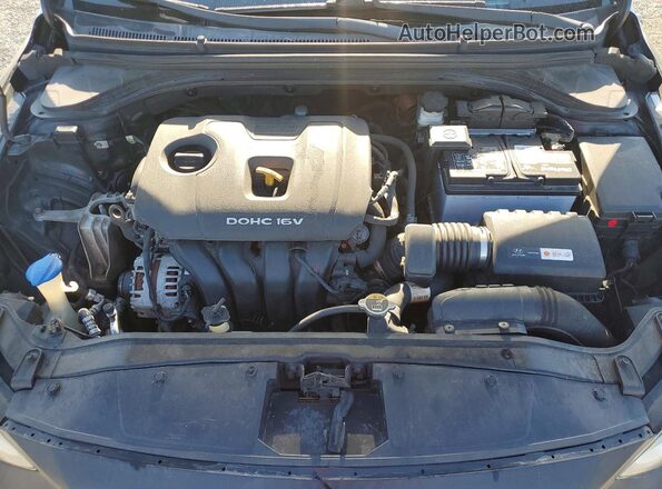 KMHD84LF4HU381286 2017 HYUNDAI ELANTRA Black Սալոնի հետևի տեսք