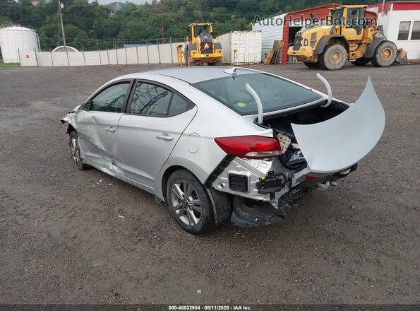 KMHD84LF4JU504137 2018 HYUNDAI ELANTRA Серебряный Задняя левая четверть