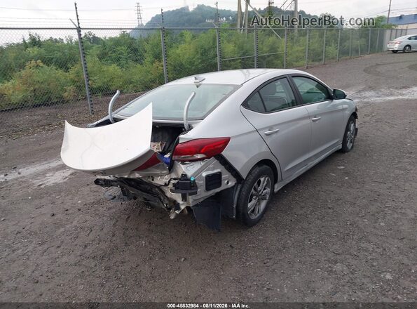 KMHD84LF4JU504137 2018 HYUNDAI ELANTRA Серебряный Задняя правая четверть