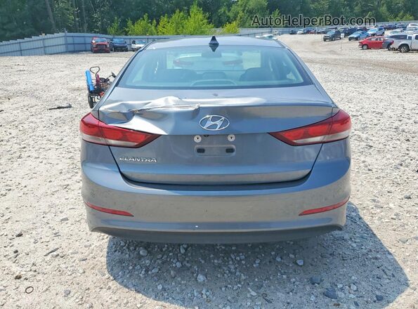 KMHD84LF4JU554620 2018 HYUNDAI ELANTRA Gray Widok z tyłu