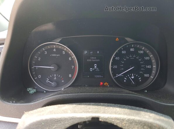 KMHD84LF4JU554620 2018 HYUNDAI ELANTRA Gray Widok zestawu wskaźników