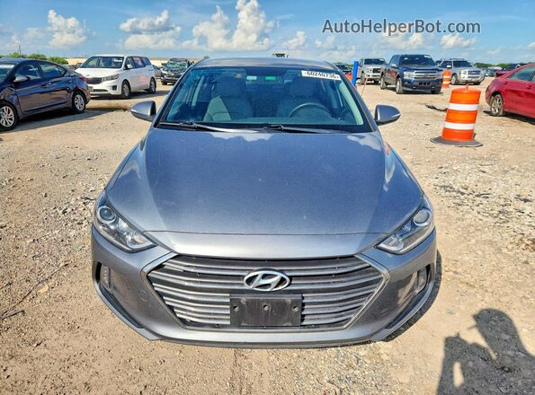 KMHD84LF4JU565701 2018 HYUNDAI ELANTRA Gray Vista frontal