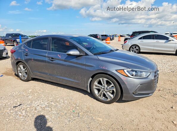 KMHD84LF4JU565701 2018 HYUNDAI ELANTRA Gray Delantero derecho