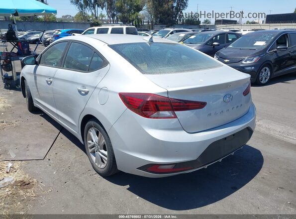 KMHD84LF4KU761493 2019 HYUNDAI ELANTRA Silver Trasero izquierdo