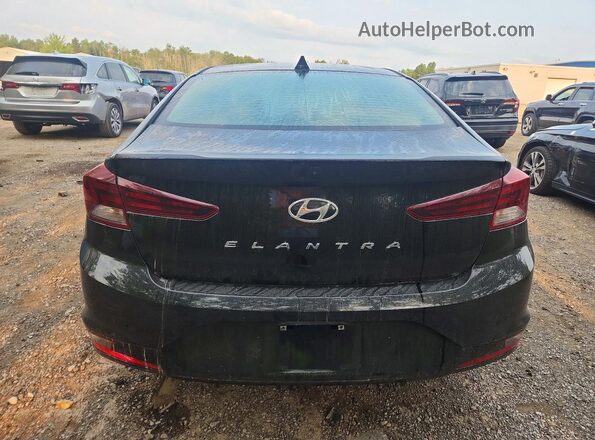 KMHD84LF4KU763180 2019 HYUNDAI ELANTRA Black უკანა ხედი