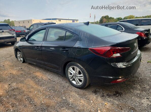KMHD84LF4KU763180 2019 HYUNDAI ELANTRA Black უკანა მარცხენა