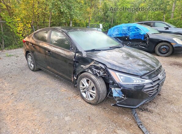 KMHD84LF4KU763180 2019 HYUNDAI ELANTRA Black წინა მარჯვენა