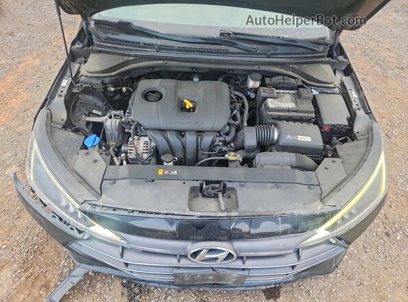 KMHD84LF4KU763180 2019 HYUNDAI ELANTRA Black უკანა სალონის ხედი