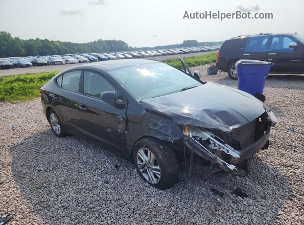 KMHD84LF4KU860329 2019 HYUNDAI ELANTRA Черный Передняя правая четверть