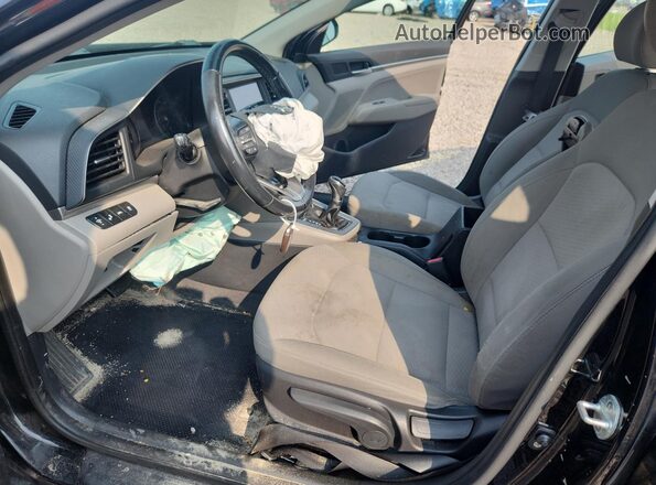 KMHD84LF4KU860329 2019 HYUNDAI ELANTRA Черный Вид салона спереди