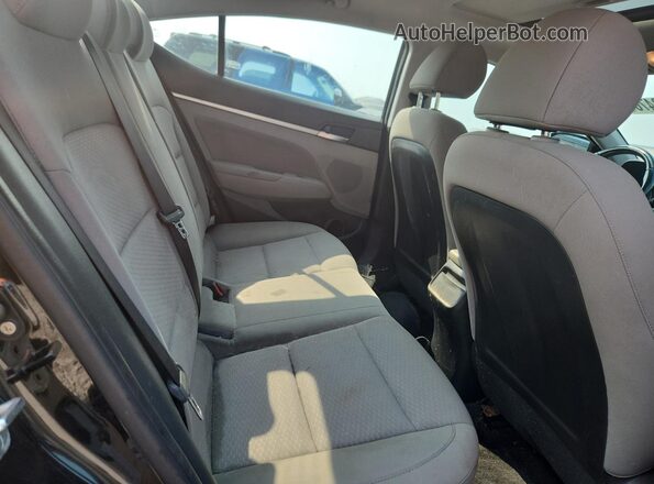 KMHD84LF4KU860329 2019 HYUNDAI ELANTRA Черный Вид задних сидений