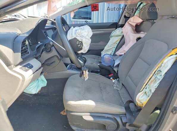KMHD84LF4LU002280 2020 HYUNDAI ELANTRA Silver Widok wnętrza z przodu