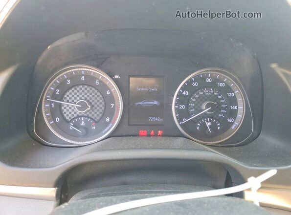 KMHD84LF4LU084382 2020 HYUNDAI ELANTRA Silver Instrument cluster view