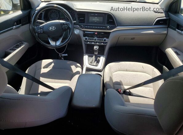 KMHD84LF4LU084382 2020 HYUNDAI ELANTRA Silver Dashboard view